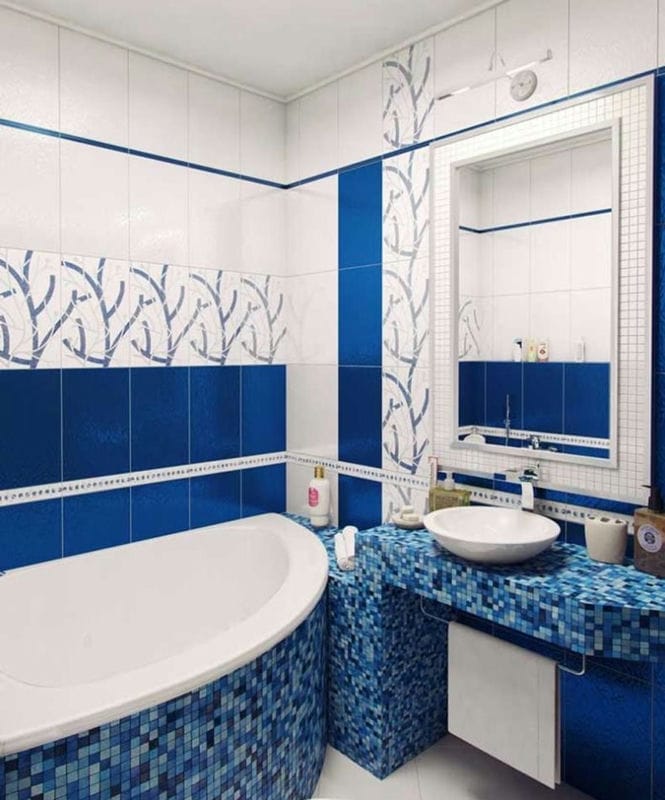 Ванная комната в хрущевке — фото лучших идей грамотного оформления интерьера ванной #69