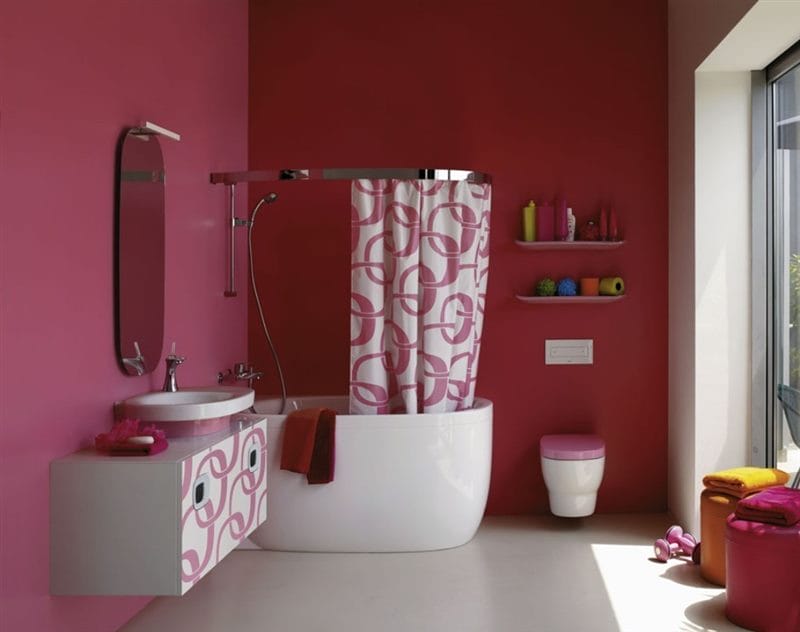 Стены в ванной: ТОП-120 фото новинок идеально оформленных стен в ванной комнате #10
