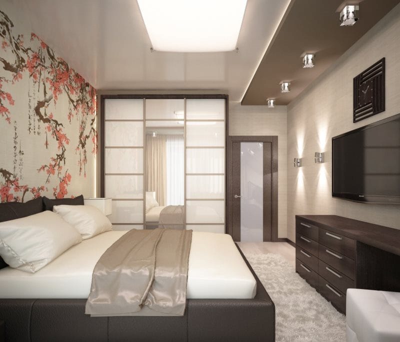 Спальня в японском стиле — фото лучших идей для оформления комфортной атмосферы релакса в спальне #6