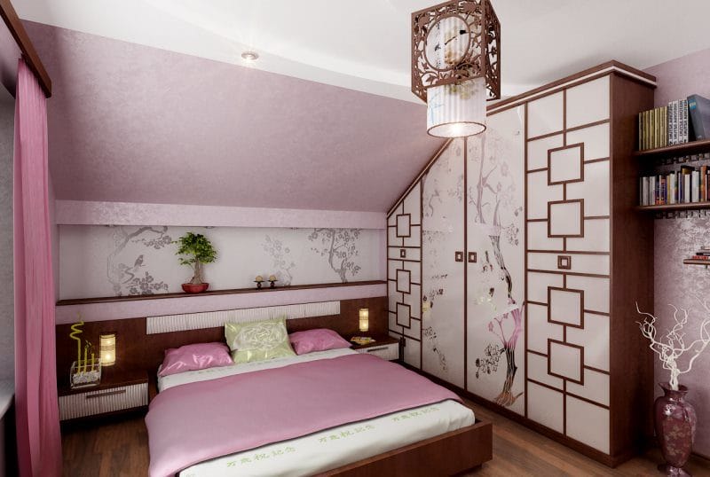 Спальня в японском стиле — фото лучших идей для оформления комфортной атмосферы релакса в спальне #3