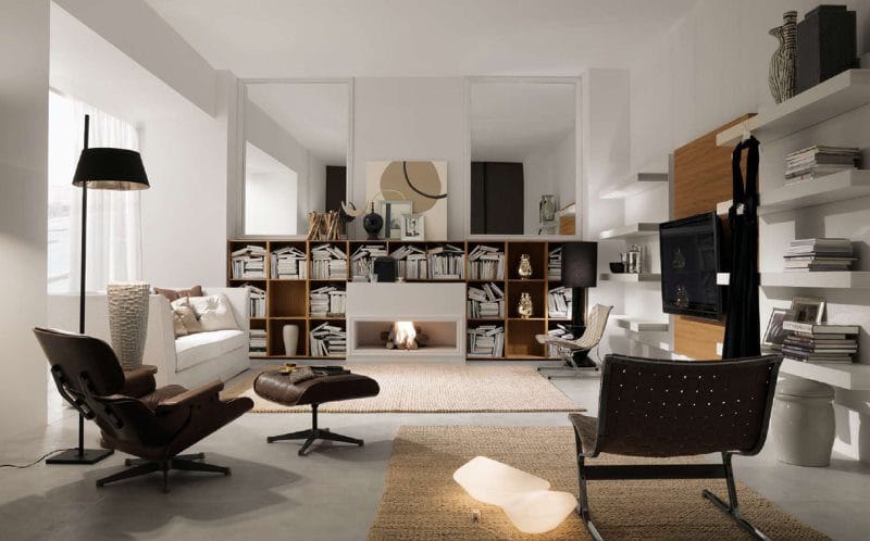 Большая гостиная — 100 фото идей как оформить красивый дизайн просторной гостиной #46