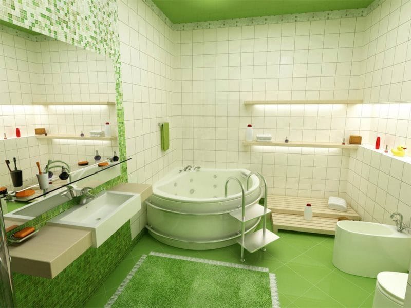 Цвет ванной комнаты — фото идеи и советы экспертов при выборе цвета для ванной комнаты #12