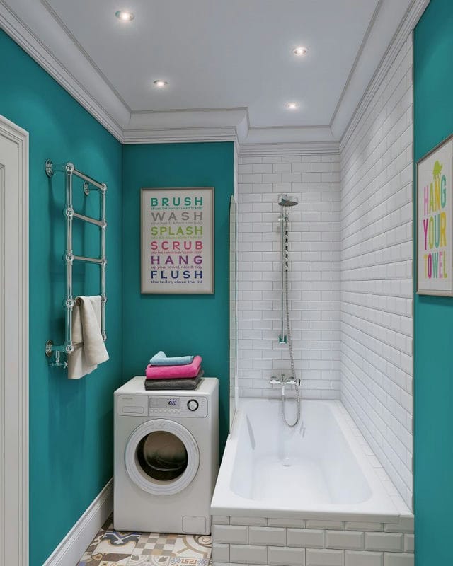 Цвет ванной комнаты — фото идеи и советы экспертов при выборе цвета для ванной комнаты #21