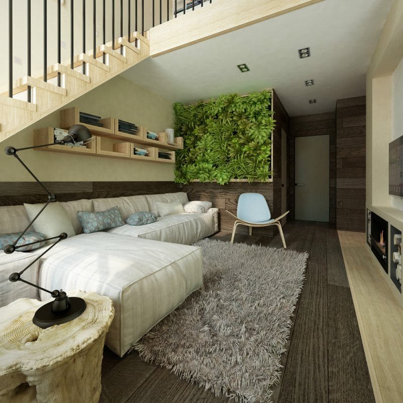 Большая гостиная — 100 фото идей как оформить красивый дизайн просторной гостиной #25