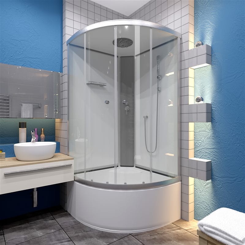 Душевые кабины — 150 фото новинок в интерьере ванной комнаты #93