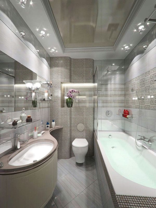 Дизайн ванной комнаты: ТОП 200 фото идей красивого интерьера #38