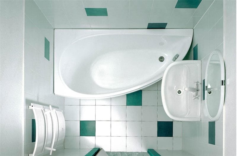 Угловая ванная: фото обзор, преимущества, виды и характеристики #12
