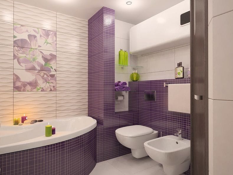 Светильники для ванной комнаты — фото модных тенденций яркого освещения в ванной #56