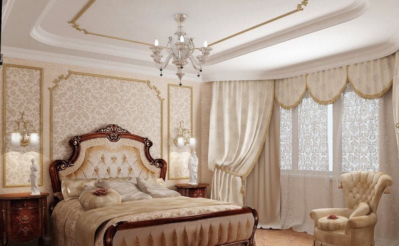 Спальня в стиле арт-деко — 50 фото идей как оформить роскошный и уютный дизайн в спальне #31