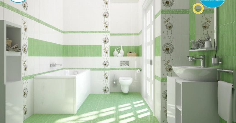 Плитка для ванной комнаты — современные новинки и фото идей для интерьера #22