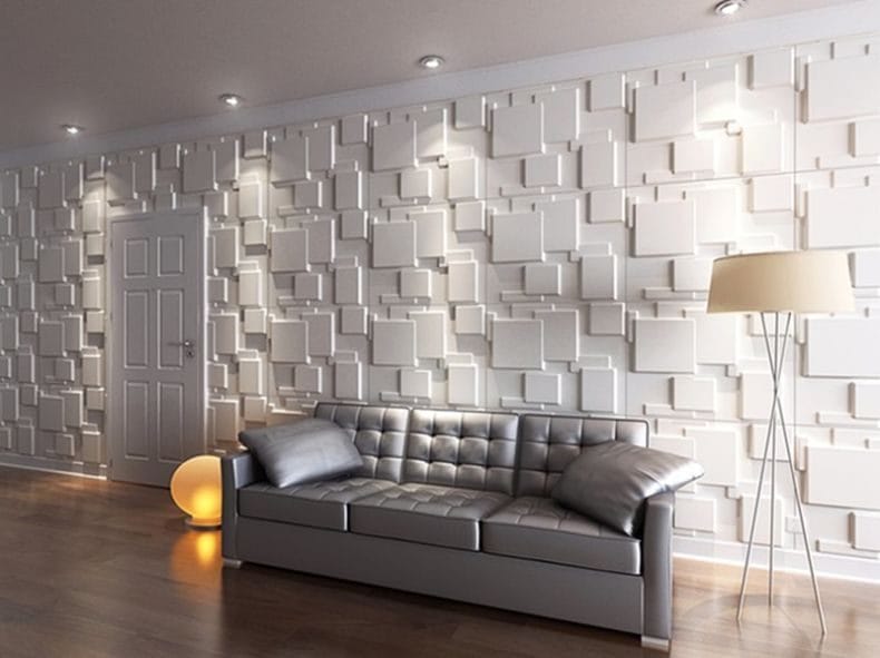 3D панели для стен: советы по выбору, фото идеи для интерьера #65