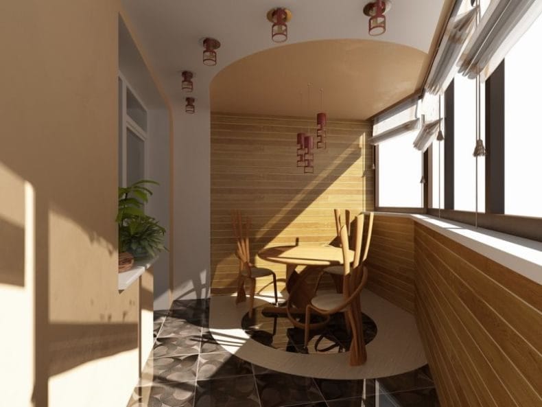Дизайн балкона — 120 фото идей как оформить интерьер балкона #30