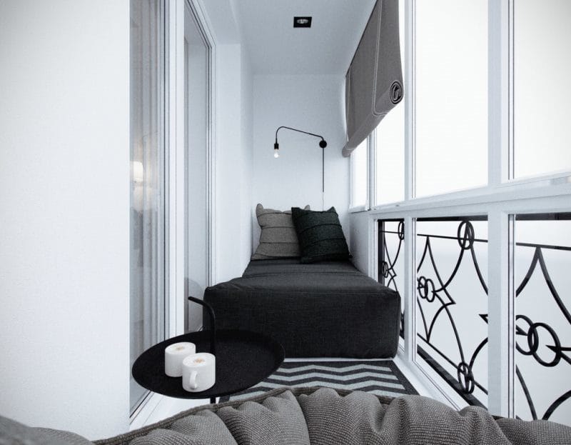 Маленький балкон — 50 фото идей безупречного оформления интерьера #19