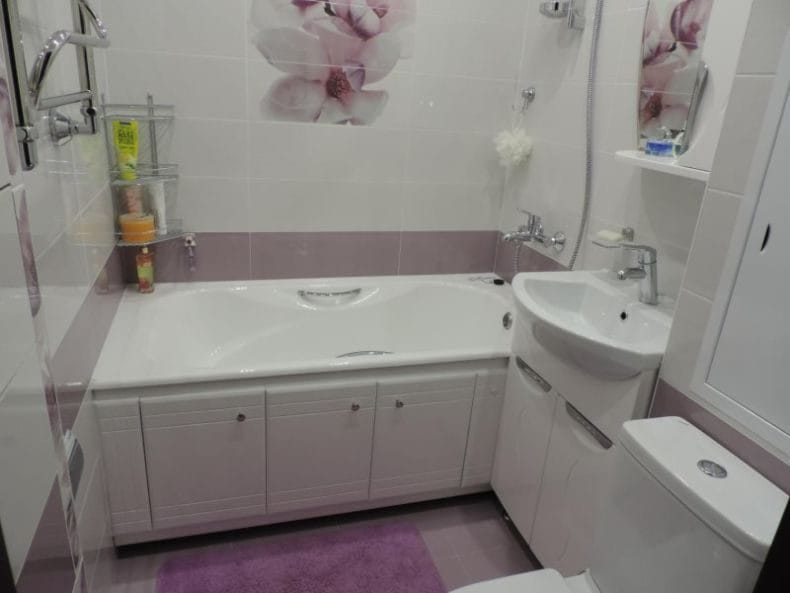 Маленькая ванная комната — фото лучших идей визуального увеличения ванной #20