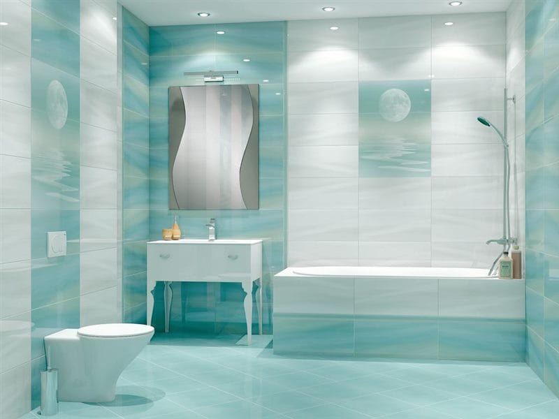 Плитка для ванной комнаты — современные новинки и фото идей для интерьера #25