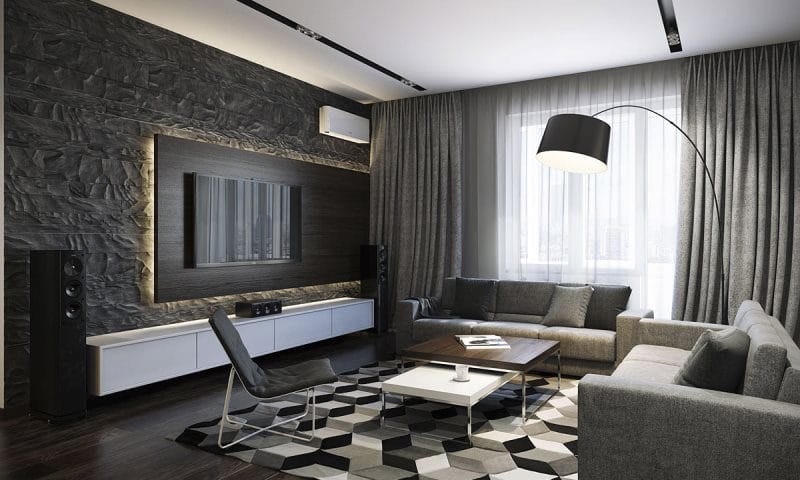 Большая гостиная — 100 фото идей как оформить красивый дизайн просторной гостиной #52