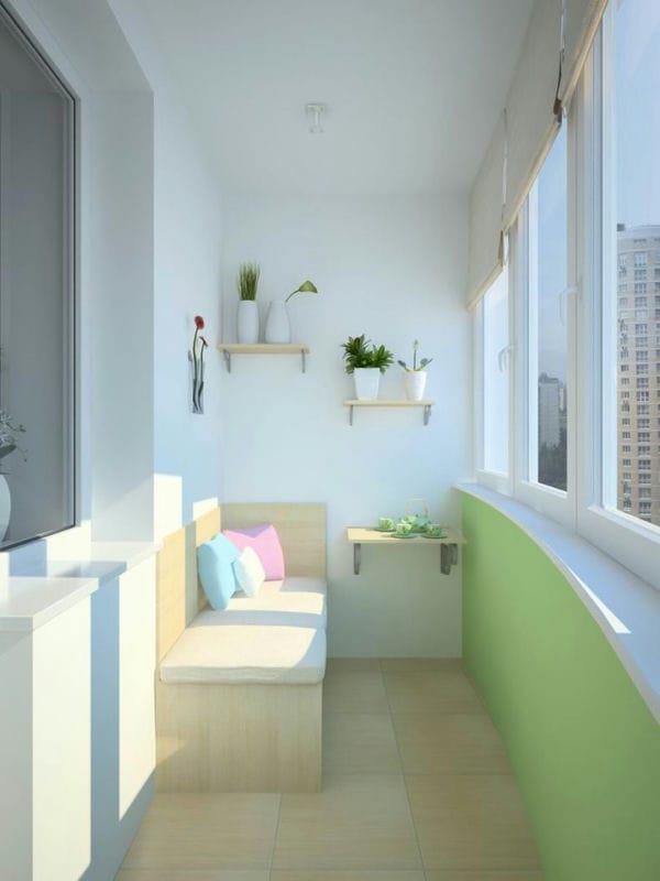 Дизайн балкона — 120 фото идей как оформить интерьер балкона #32