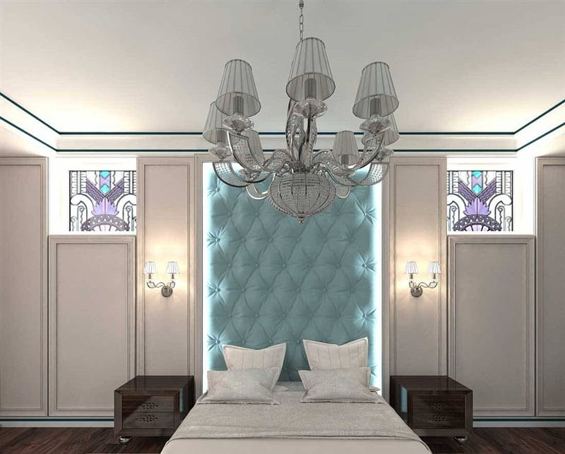 Спальня в стиле арт-деко — 50 фото идей как оформить роскошный и уютный дизайн в спальне #33