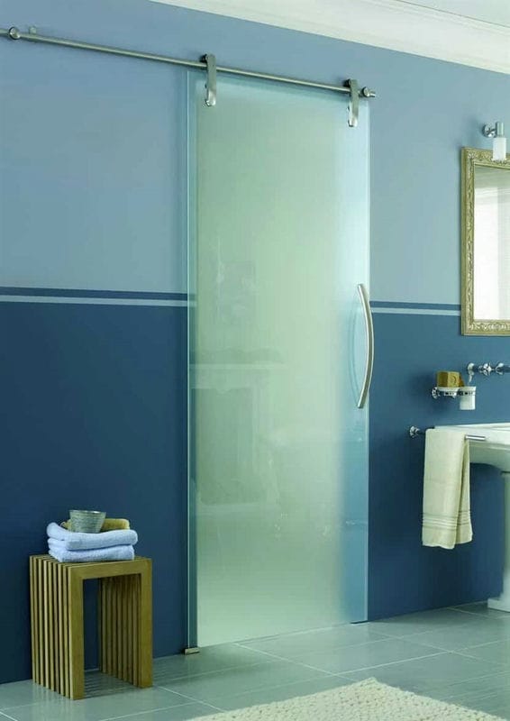 Двери для ванной — фото обзор, виды, характеристики, идеи правильно сочетания в интерьере #27