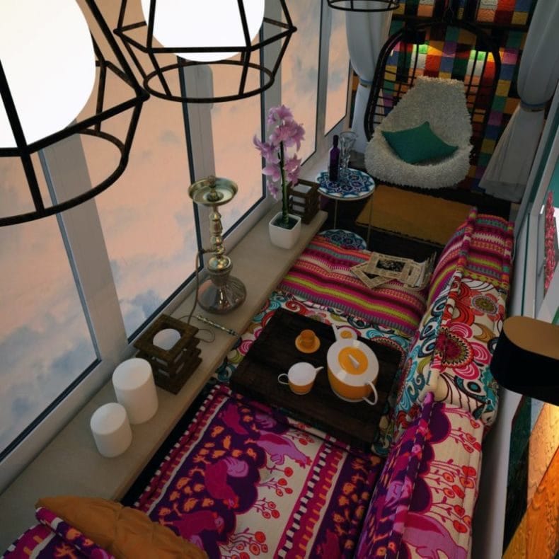 Балкон в квартире — модные тенденции современного оформления дизайна (50 фото идей) #59