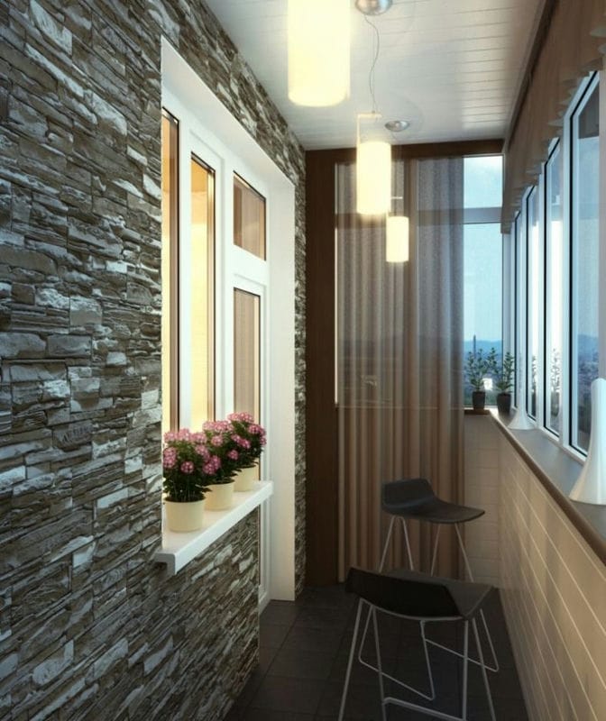 Дизайн балкона — 120 фото идей как оформить интерьер балкона #39