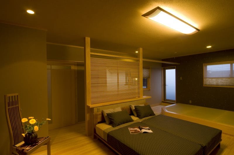 Спальня в японском стиле — фото лучших идей для оформления комфортной атмосферы релакса в спальне #37