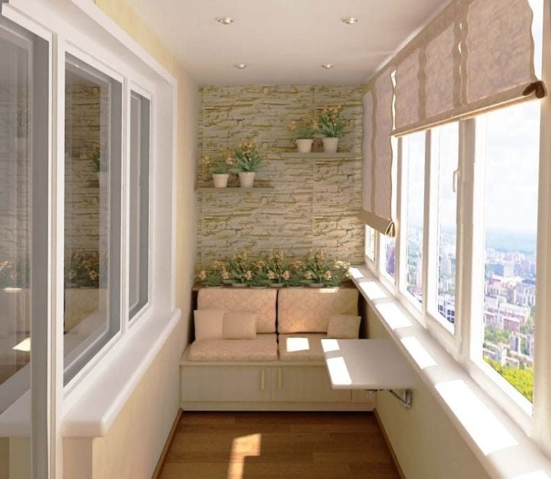 Балкон в квартире — модные тенденции современного оформления дизайна (50 фото идей) #11