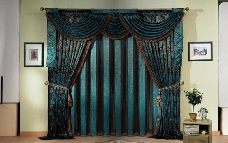 Ночные шторы в интерьере — 100 фото идей идеального оформления #42