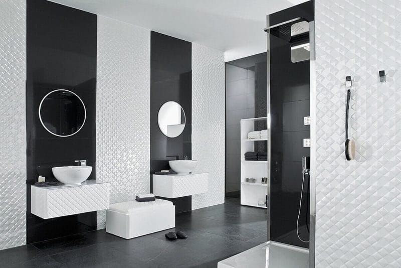 Плитка для ванной комнаты — современные новинки и фото идей для интерьера #29