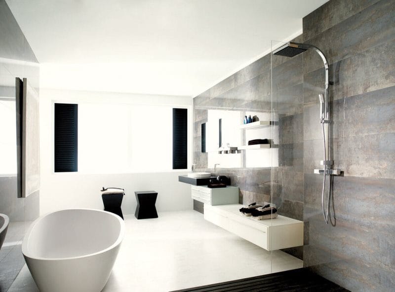Плитка для ванной комнаты — современные новинки и фото идей для интерьера #30