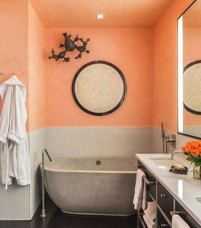 Стены в ванной: ТОП-120 фото новинок идеально оформленных стен в ванной комнате #59