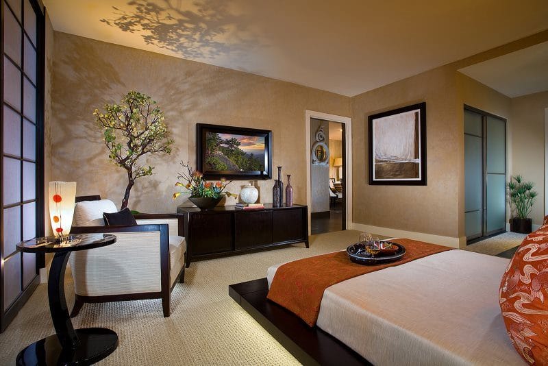 Спальня в японском стиле — фото лучших идей для оформления комфортной атмосферы релакса в спальне #43