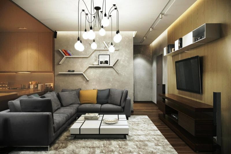 Большая гостиная — 100 фото идей как оформить красивый дизайн просторной гостиной #61