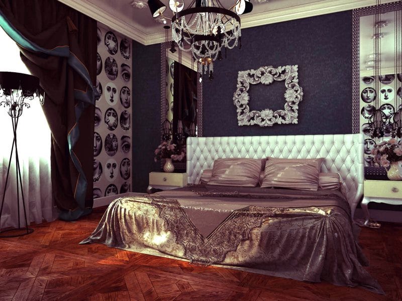 Спальня в стиле арт-деко — 50 фото идей как оформить роскошный и уютный дизайн в спальне #41