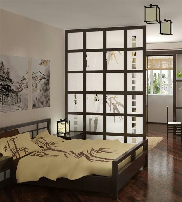 Спальня в японском стиле — фото лучших идей для оформления комфортной атмосферы релакса в спальне #14