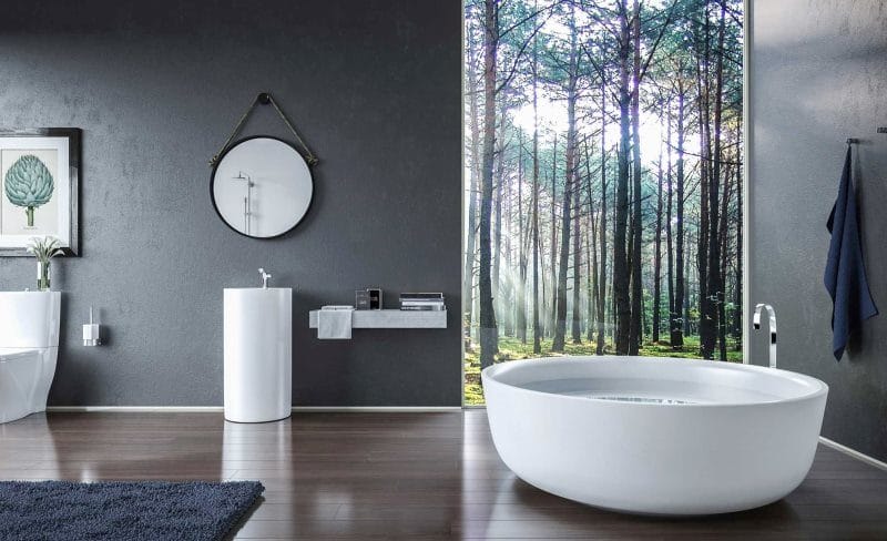 Дизайн ванной комнаты: ТОП 200 фото идей красивого интерьера #32
