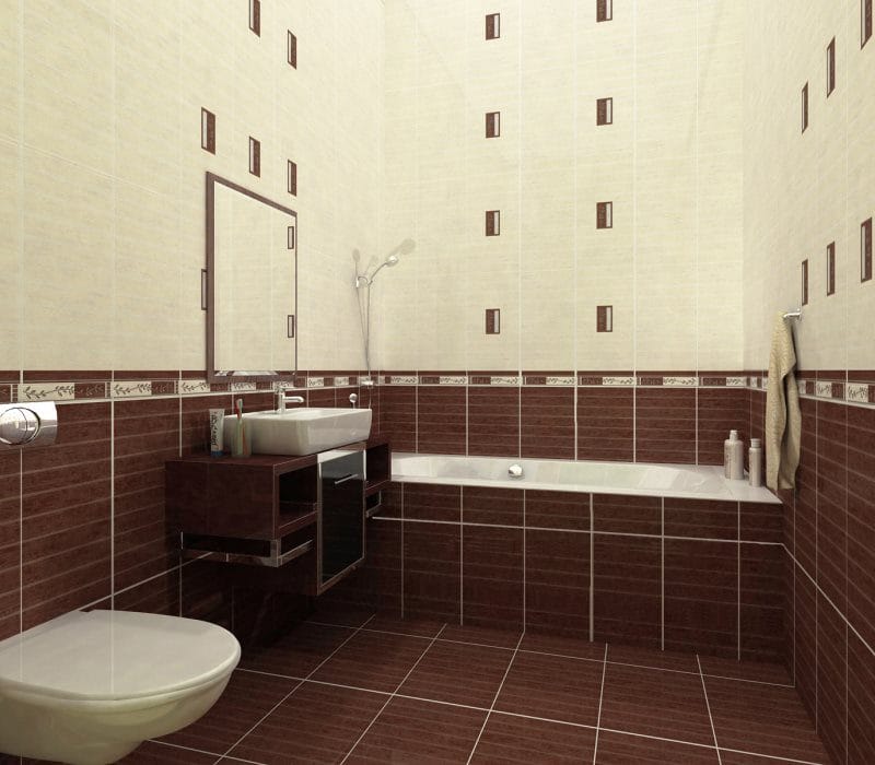 Плитка для ванной комнаты — современные новинки и фото идей для интерьера #33