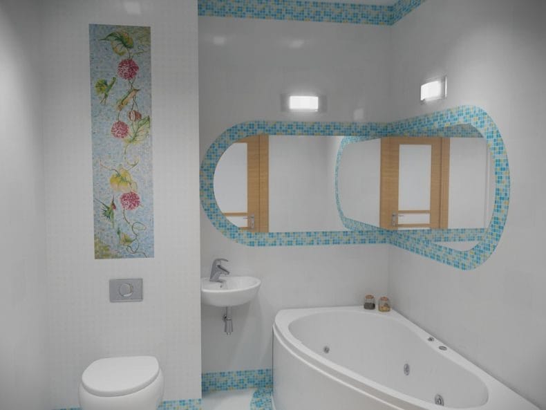 Ванная комната в хрущевке — фото лучших идей грамотного оформления интерьера ванной #28