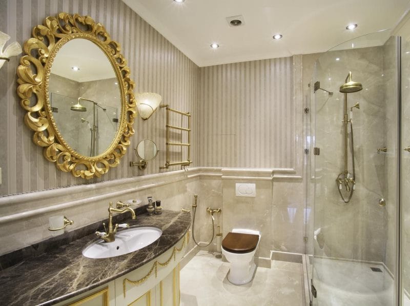 Дизайн ванной комнаты: ТОП 200 фото идей красивого интерьера #101