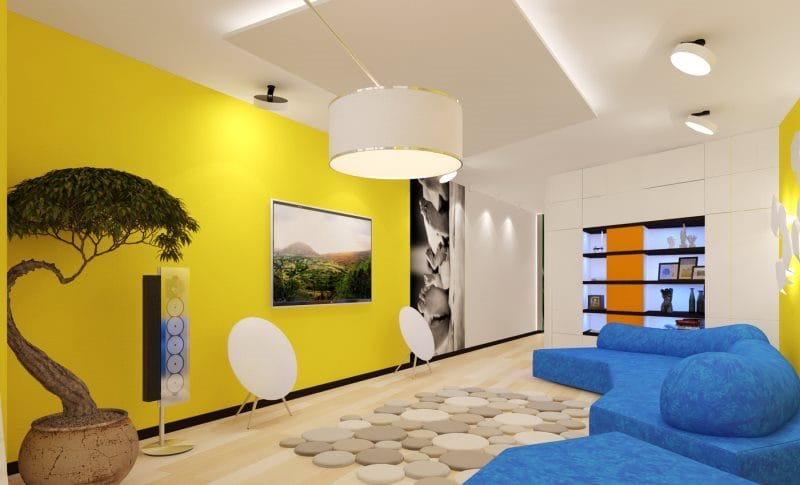 Большая гостиная — 100 фото идей как оформить красивый дизайн просторной гостиной #64