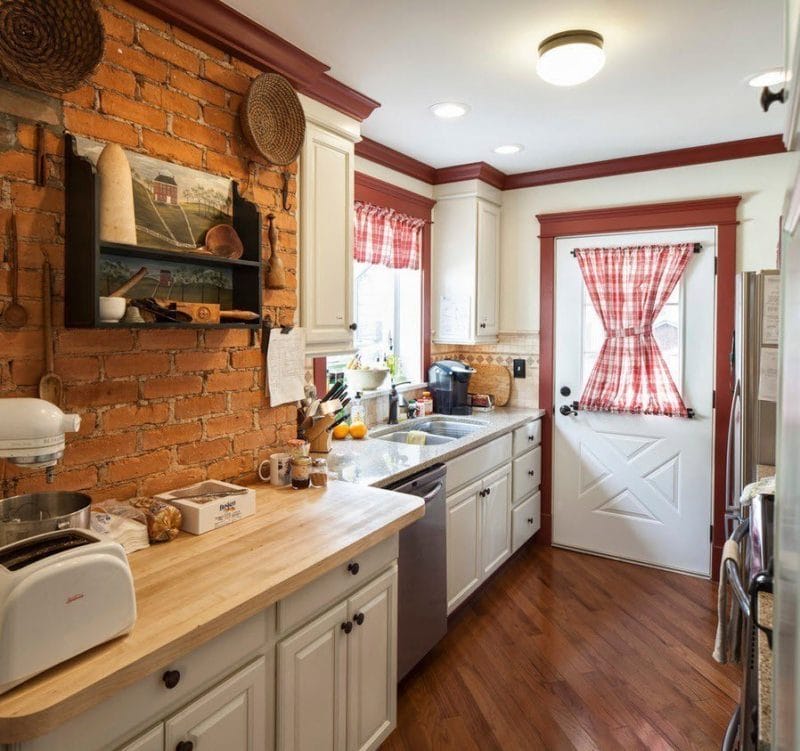 Дизайн узкой кухни — обзор лучших дизайнерских решений для узкой кухни (88 фото) #41
