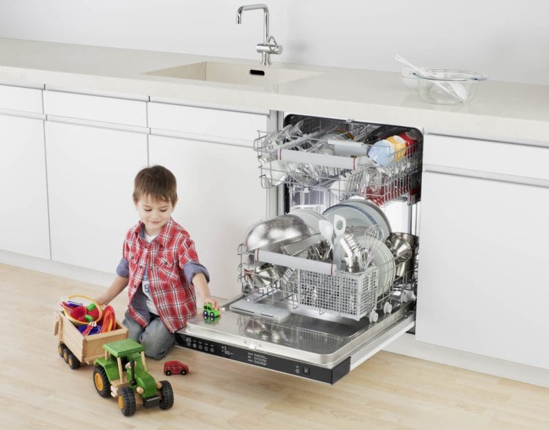 Кухня с посудомоечной машиной — мечта каждой хозяйки! 70 фото новинок дизайна. #20