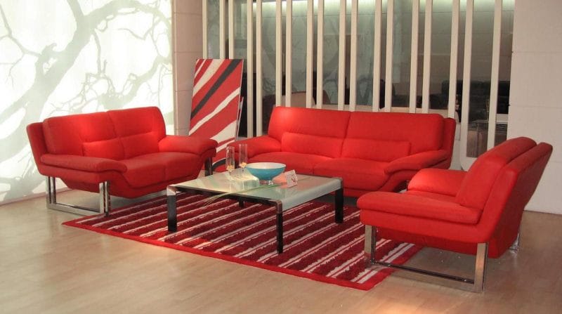 Красная гостиная — обзор вариантов шикарного дизайна гостиной в красных тонах (70 фото) #30