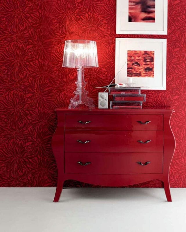 Красная гостиная — обзор вариантов шикарного дизайна гостиной в красных тонах (70 фото) #33