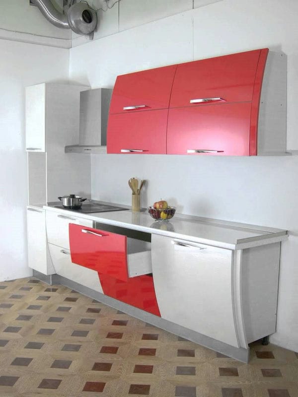 Красная кухня — как оформить яркий дизайн на кухне? 80 фото-идей! #59