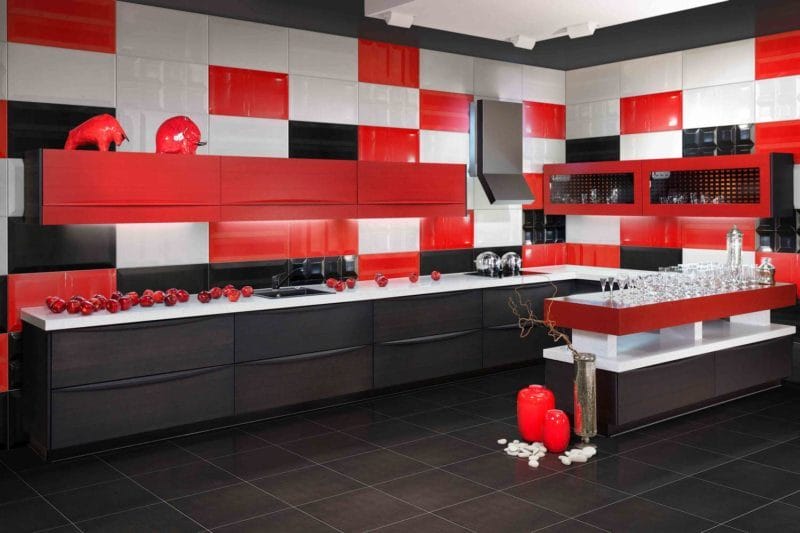 Красная кухня — как оформить яркий дизайн на кухне? 80 фото-идей! #44