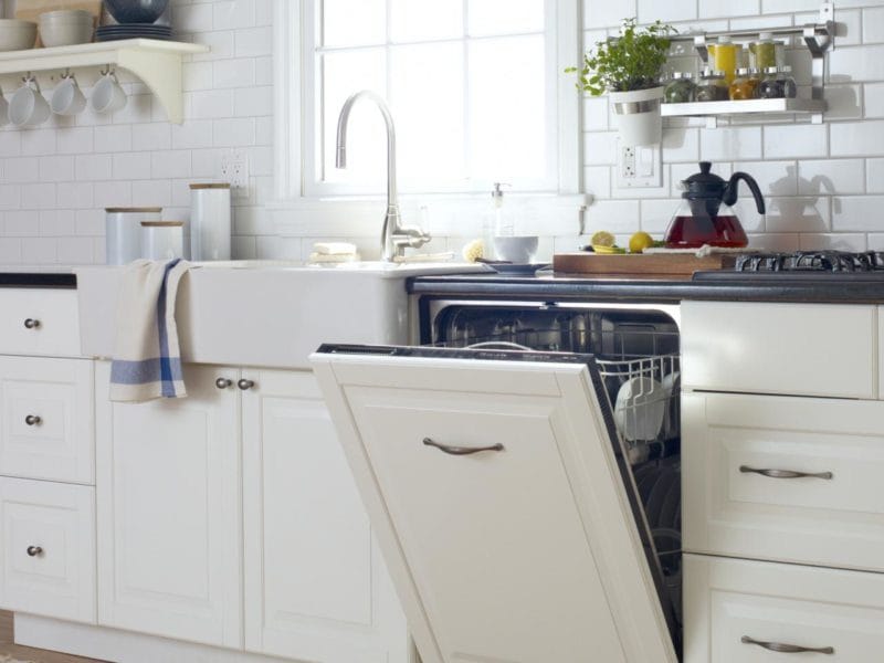 Кухня с посудомоечной машиной — мечта каждой хозяйки! 70 фото новинок дизайна. #35