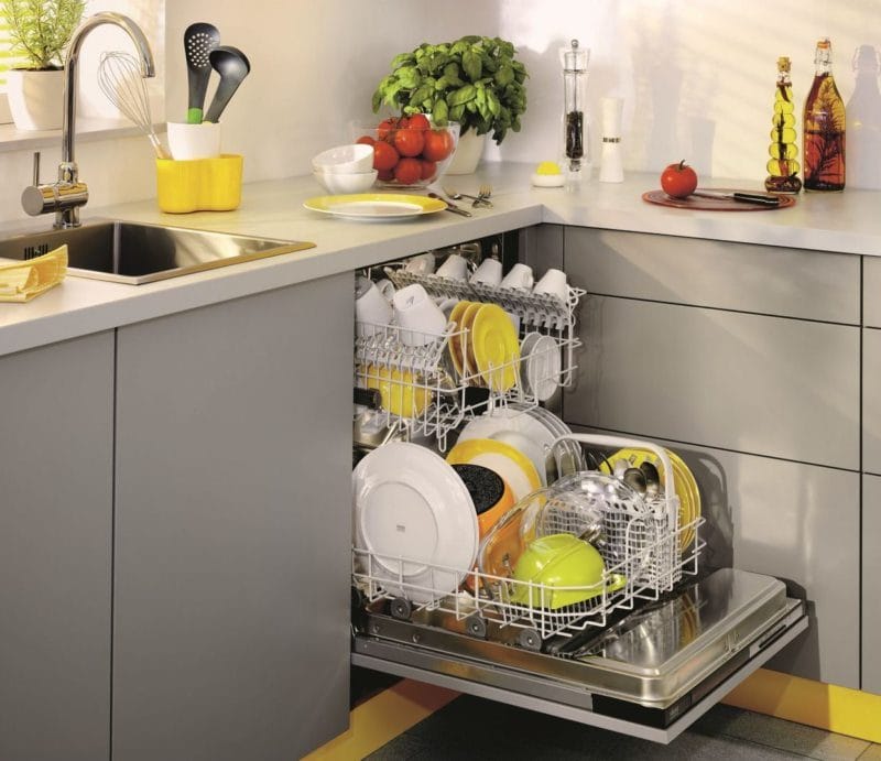 Кухня с посудомоечной машиной — мечта каждой хозяйки! 70 фото новинок дизайна. #30