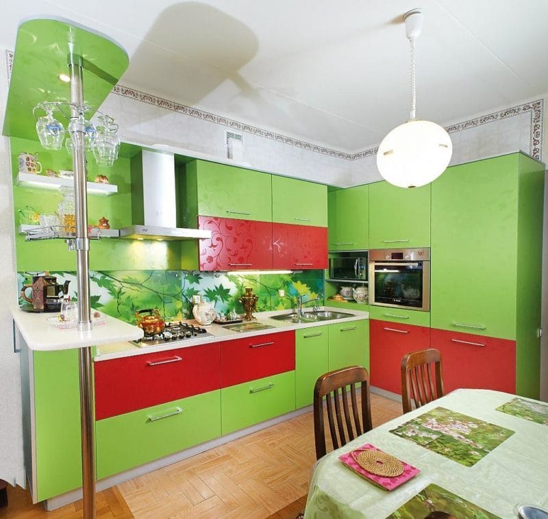Кухня салатового цвета — 55 фото идей дизайна + правила сочетания! #51