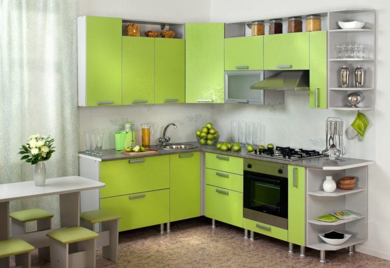 Кухня салатового цвета — 55 фото идей дизайна + правила сочетания! #53